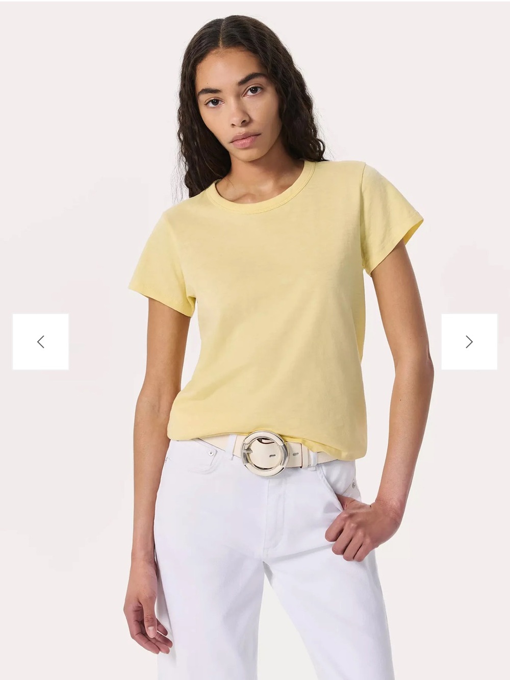 RAG & BONE SLUB TEE IN SUNLIGHT XS